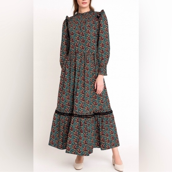 Roller Rabbit Dresses & Skirts - Roller Rabbit Etoiles Delfia Black Starry Print Midi Dress Women’s XS Witchy